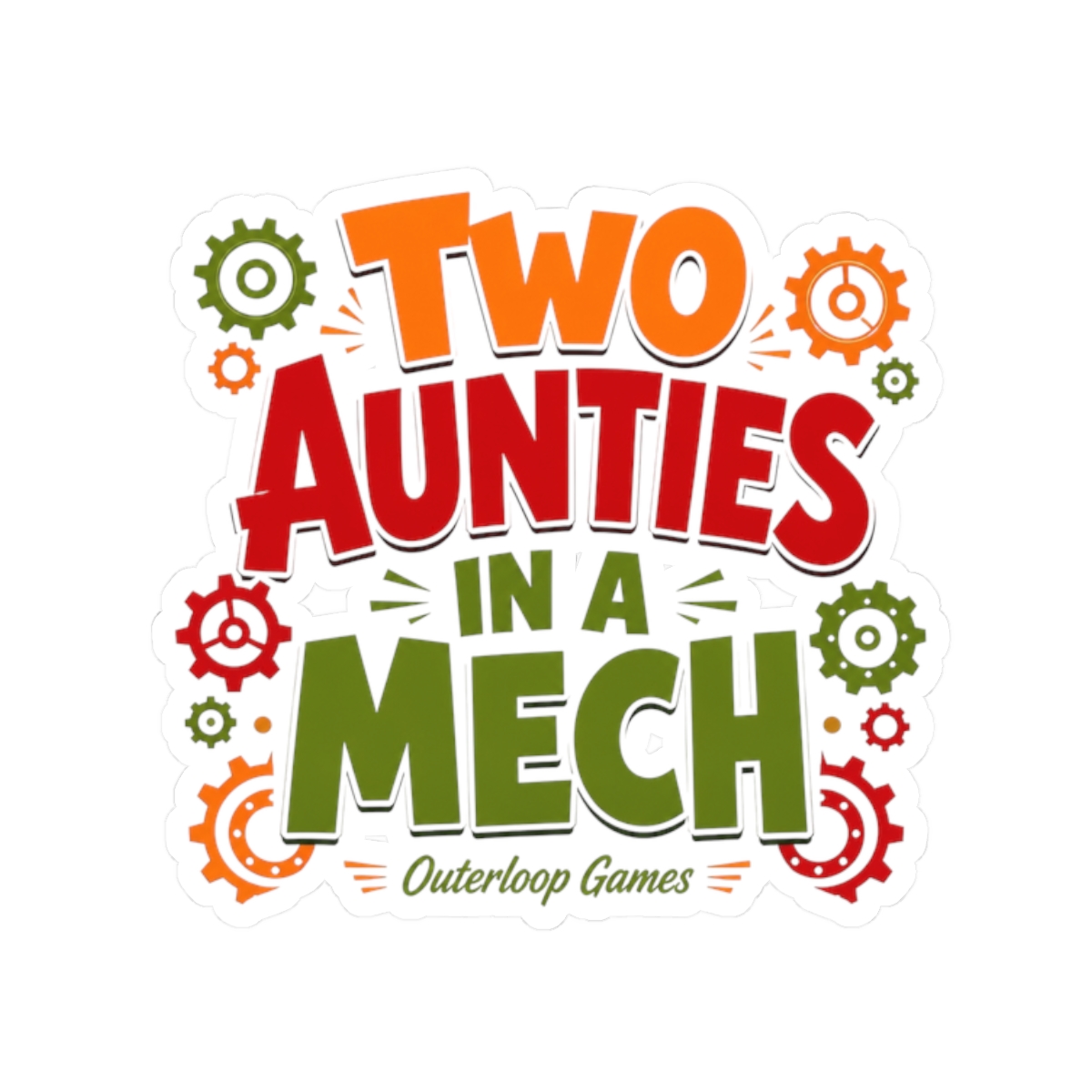 Dosa Divas "Two Aunties in a Mech" Sticker - Official Stickers merchandise