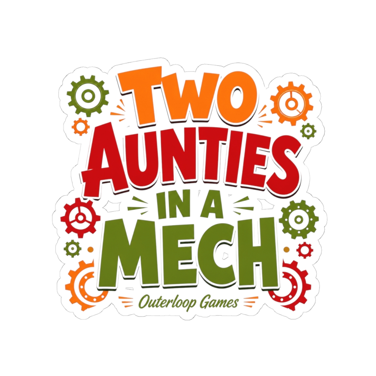 Dosa Divas "Two Aunties in a Mech" Sticker