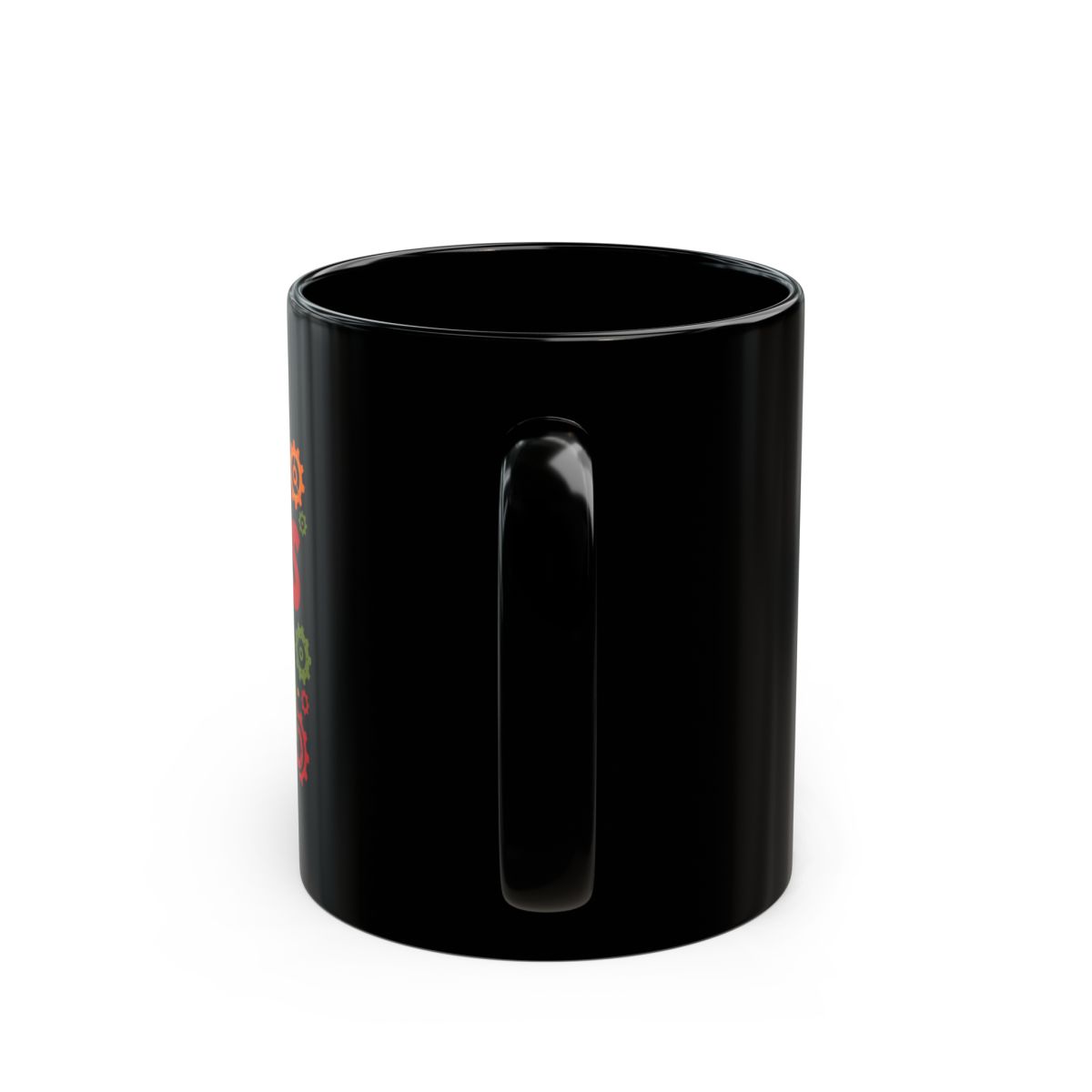 Dosa Divas "Two Aunties in a Mech" Black Mug - alternate angle 4, merchandise