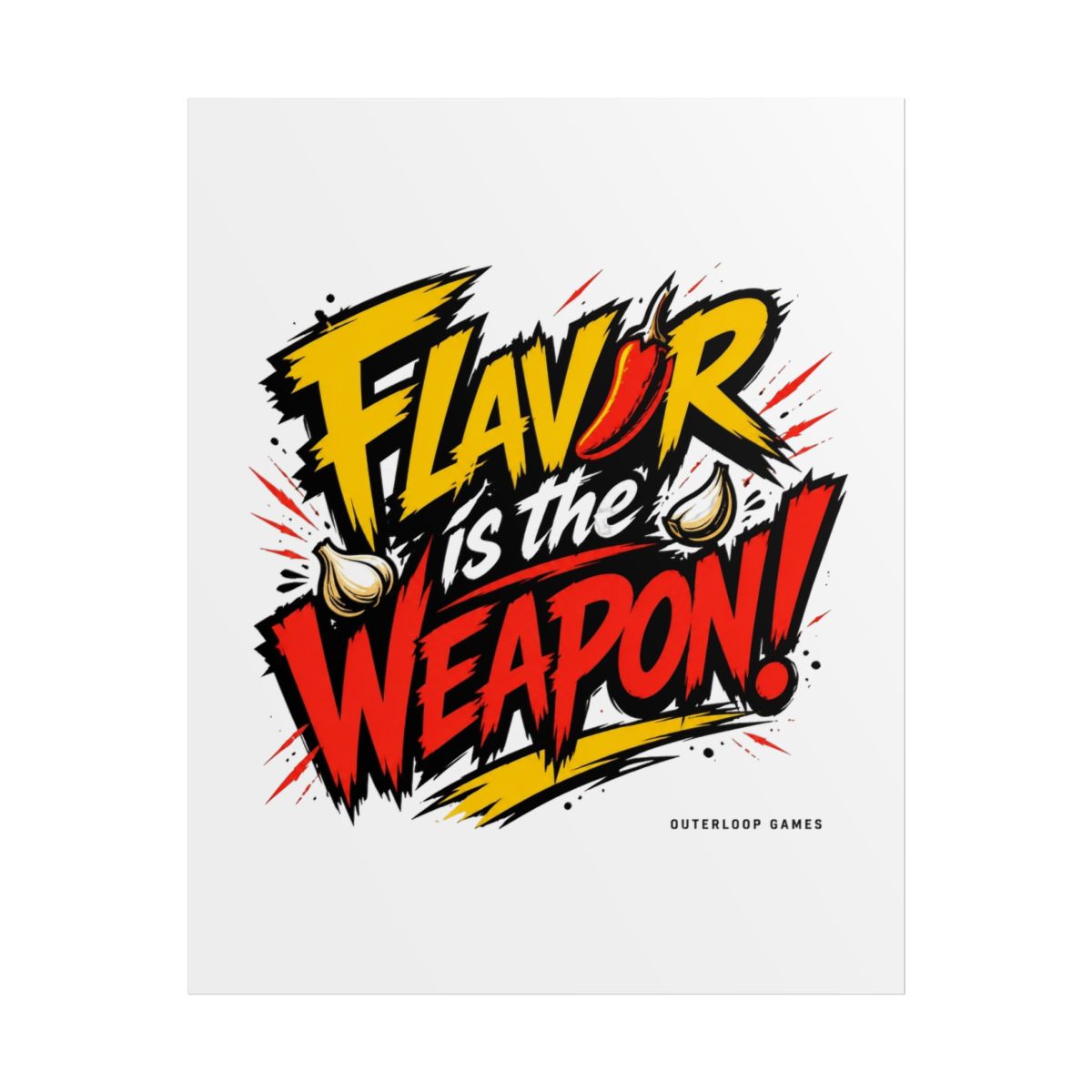 Dosa Divas "Flavor is the Weapon!" Poster - Official Posters & Wall Art merchandise