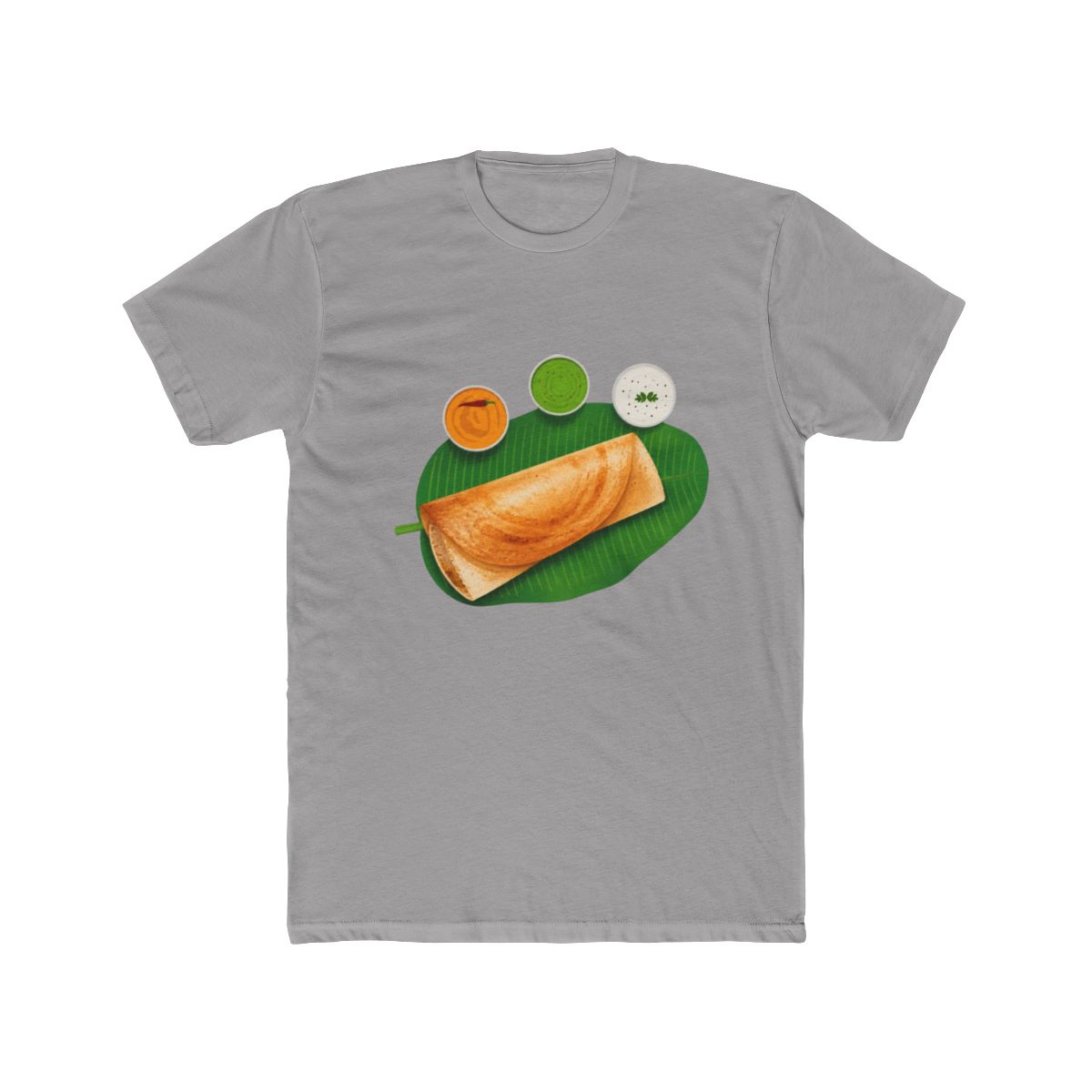 Masala Dosa Idli Churtney on Banana Leaf Indian Food T Shirt | Dosa Divas